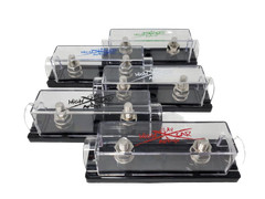 Sky High Car Audio 1/0 Gauge Ring Terminal ANL Fuse Holder Nickel Plated W/Fuses