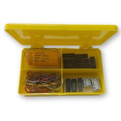 VLCHEK Plastics M-221 Vintage Electronics Circuit Building Yellow Components Box