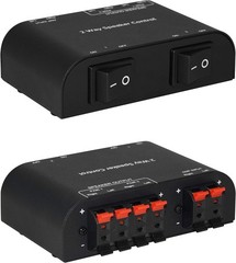 61048 2 to 4 Way Speaker Switch, 1 in 2 Out to 1 in 4 Out Way Pair Stereo Spe…