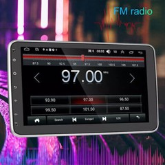 10.1″ Android 15 Touch Screen Car Stereo Radio GPS WIFI BT Double 2DIN Rotatable