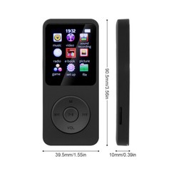 Bluetooth 5.4 MP3 Player HiFi Lossless Sound FM Radio Music Voice Recorder USA