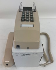 Cortelco 2554 Basic Single Line Wall Telephone – Ash – New