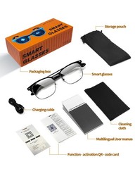 AI Smart Glasses Bluetooth Call Audio Translation for Men and Women Work Glasses