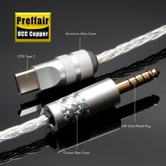 OCC Type-C To Aux Cable USB C Male To 2.5mm 3.5mm 4.4mm Music Audio Adapter