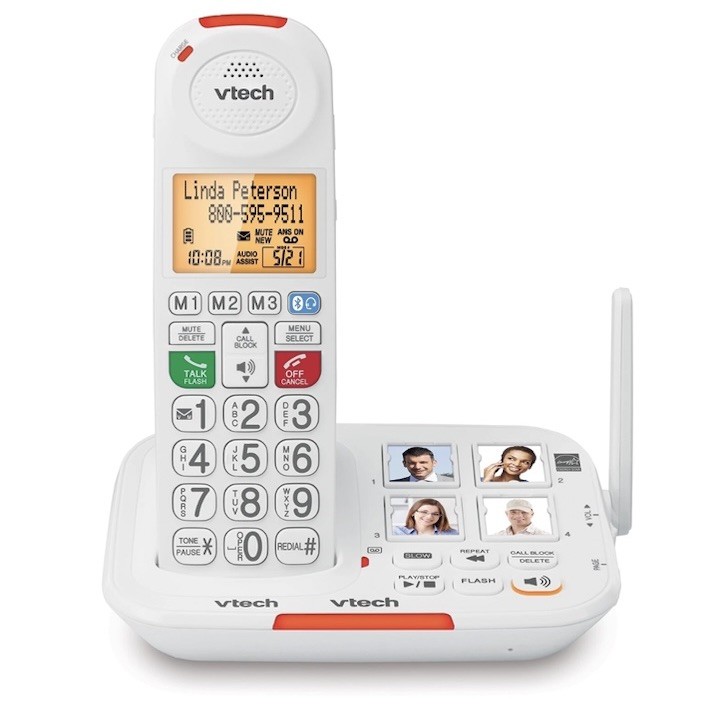 VTech Amplified Senior Cordless Phone w/ Answering Machine, Call Block,90dB Ring