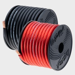 8 Gauge Automotive Power and Ground Wire Kit, 25ft Black/Red Cables