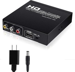HDMI to RCA Converter Splitter with Power Adapter