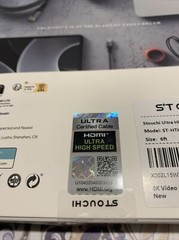8K HDMI 6ft Stouchi (Certified) Ultra High Speed HDMI Cable 1 Pack