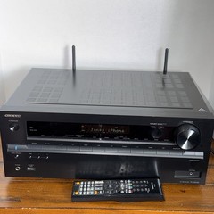 Onkyo TX-NR676 AV Receiver Bundle Remote Tested/Works 4K Dolby Wi-Fi Bluetooth