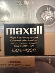 Vintage Maxell XLII 100 Blank Cassette Tape Lot Type II High Bias + Head Cleaner