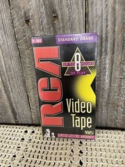RCA T-160 Blank VHS Standard Grade Video Tape Up to 8 Hours Recording New Sealed