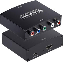 Ypbpr to HDMI Converter, Component to HDMI, RGB to HDMI Converter Supports Video