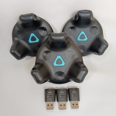 HTC VIVE Tracker 2.0 (2018 Model) x3 Set w/Cable USB Working Japan Used