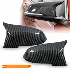 Carbon Fiber Side Mirror Cover Cap Replacement for 2017-2022 BMW NEW