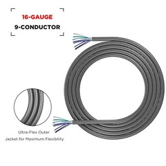 Recoil SW9C16-20 20 Feet 9 Conductor Speaker Cable, 16AWG Pure OFC