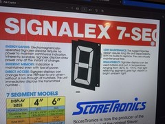NEW SIGNALEX S-402L3 NUMBER DISPLAY 12VDC Flip Digit Scoreboard Clock 402L3 NOS