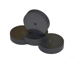 4Pcs 40mm*10mm Carbon Fiber Speaker Spike Mat Base Pad Feet Isolation HIFI Mount