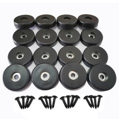 Rubber Feet Speaker 16 Pack 40mm x 10mm Subwoofer Road Case Furniture Black