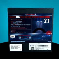 Ruipro HDMI Cable 8K GEN3C Black Fiber Optic 7.6M CL2 Rated 25 Feet Open Box