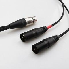 XLR 5-Pin Female to 2x 3-Pin Male Stereo or Dual-Elements Microphone Cable