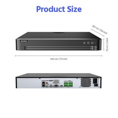 ANNKE 12MP 32CH NVR POE Security Recorder IP Network Motion Detection H.265+ 8TB