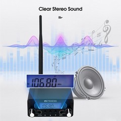 Retekess TR508 FM Transmitter Broadcast Stereo Radio Station Antenna Church US