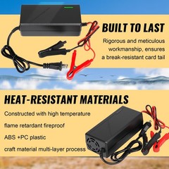 14.6V 10A LiFePO4 Battery Charger for 12V Lithium Iron Phosphate Batteries – …