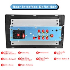 9 in Car Stereo Single 1 DIN Apple Carplay Android Auto HD Touch Screen FM-Radio