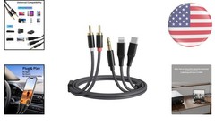 Flexible 6FT RCA Audio Cable – Ideal for Home Theater, Car Stereo & Speakers