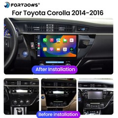 10.1″ CarPlay Car Stereo GPS Radio For Toyota Corolla 2014 2015 2016 Android12.0