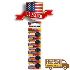 5 x Super Fresh PANASONIC CR 2025 Exp 2033 CR2025 LITHIUM COIN CELL Battery