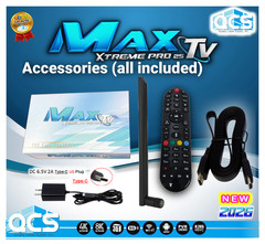MaxTV Silver PRO 5G 2025 4K ULTRA-HD Box + Android 9.1 MaxTV Silver