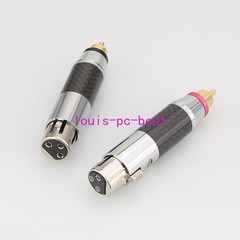 2x XLR Female to RCA Male and 2x XLR Male To RCA Male Socket Adapter