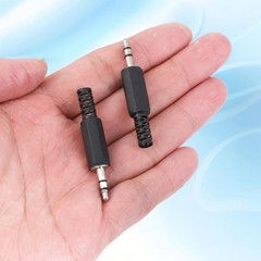 10PCS 3.5mm TRS Stereo Male Replacement Plugs, 1/8″ Earphone Jack Adapters for D