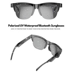 Smart UV Sunglasses Bluetooth Open-Ear Wireless Audio Touch Button Waterproof