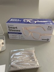 weariq smart glasses Beige Glossy Frame