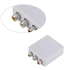RCA/Composite A/V To RF/Coax/Coaxial Converter RF Modulator AV 2 COAX Adapter