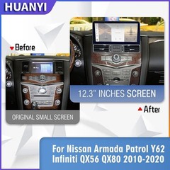 For Nissan Armada Patrol Infiniti QX56 QX80 Carplay Android Car Radio Stereo GPS