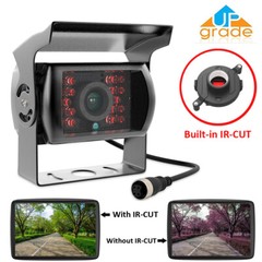 7″ Split Monitor DVR +AHD 1080P Rear View Backup Camera For Truck Bus Caravan RV