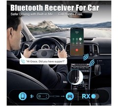 Bluetooth 6.0 2-in-1 TX/RX 3.5mm AUX Adapter Type-C Charging Low Latency