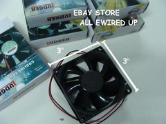 Pair Packed 3 Inch 12VDC 12 Volt Car Truck Cooling Fans Electronic Offroad