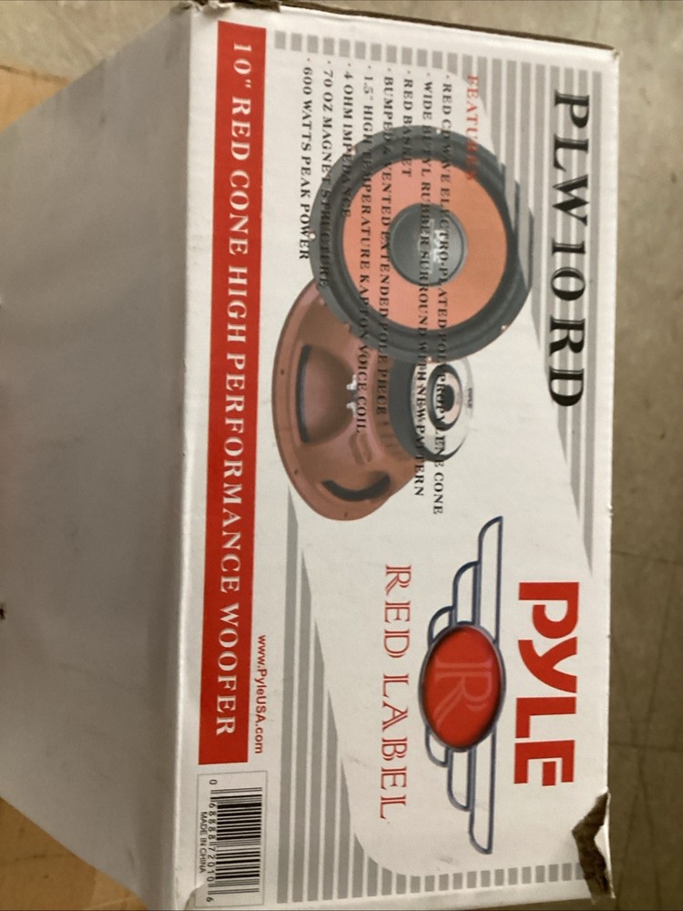 Pyle PLW10RD 1-Way 10in. Car Subwoofer