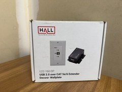 U22-160-DP USB 2.0 over CAT 5E/6 Extender Decora Wallplate
