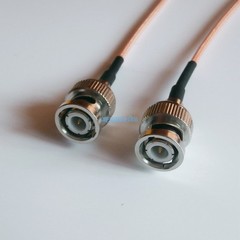 50CM RG316 cable BNC male to BNC male plug crimp jumper M/M straight pigtail