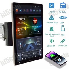 10.1″ Android 15 Touch Screen Car Stereo Radio GPS WIFI BT Double 2DIN Rotatable
