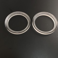 2Pcs 1″ 1inch Acrylic Transparent Speaker Ring Speaker Mounting Spacer Ring 56mm