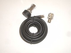 PROCOMM HS818T-NKT 3/8-24 STUD MOUNT 18Ft RG-58U COAX CABLE KIT & NIPPLE PL-259