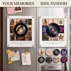 Custom NFC Music Player Fridge Magnet Rotatable Disc