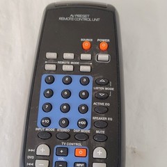 Kenwood RC-R0727 AV Preset Receiver Remote Control OEM Black Stereo RC