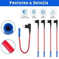 15PCS Car Fuse Holder TAP Adapter Kit 12V 15A 20A Add-a-circuit Standard ATM APM